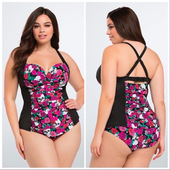 Torrid skull swimsuit Clearance